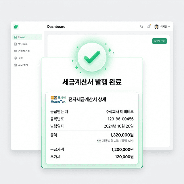 세금계산서 발행