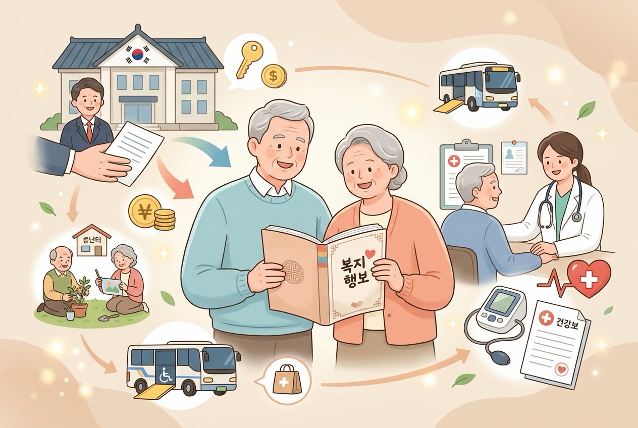 2026년 노인 난방비 지원 신청 방법 총정리: 대상 자격, 신청 서류, 최대 지원 금액 및 모의 계산 가이드 안내 인포그래픽